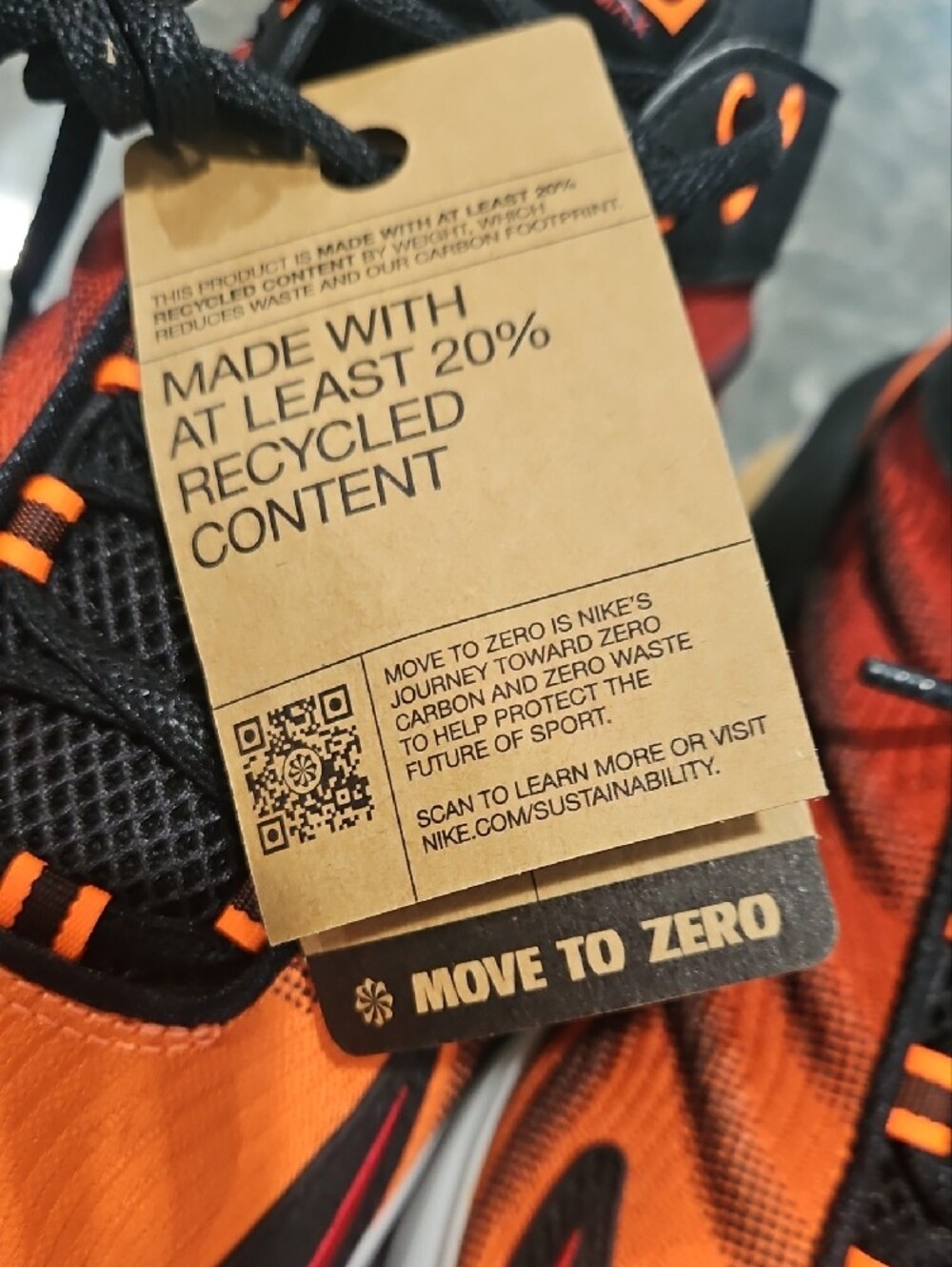 New Nike Black and Orange Athletic Sneakers Size 10 Tried On, No Box. - Picture 9 of 9